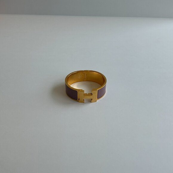 Hermès Clic Clac H Bracelet - Bois de Rose Pink & Gold, OS - Picture 2 of 6